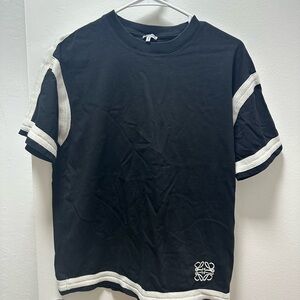 Loewe Black Tee with White Accents
